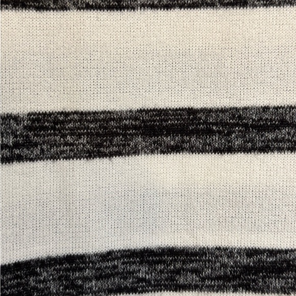 Time and Tru Black and White Striped Top - Picture 3 of 4